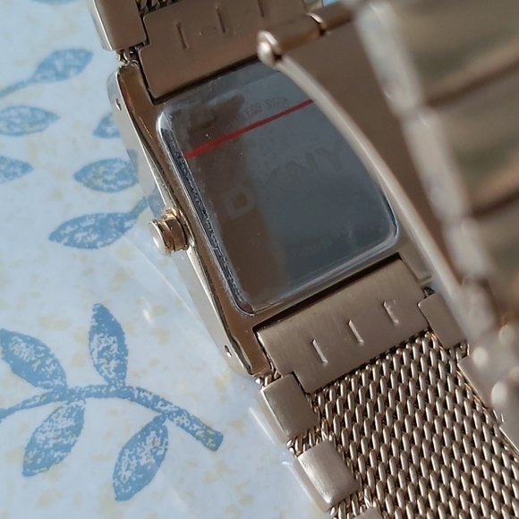 DKNY Crystal and Metal Gold Colored Watch - Picture 6 of 6